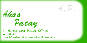 akos patay business card